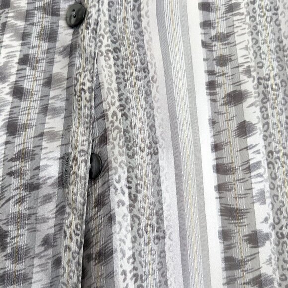 Vintage Alia Leopard Stripe Print Blouse - Picture 4 of 5